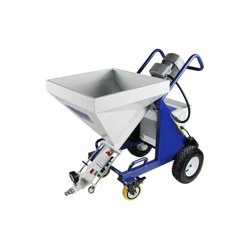 High-power exterior wall real stone paint spraying machine thick fireproof and waterproof coating integrated machine