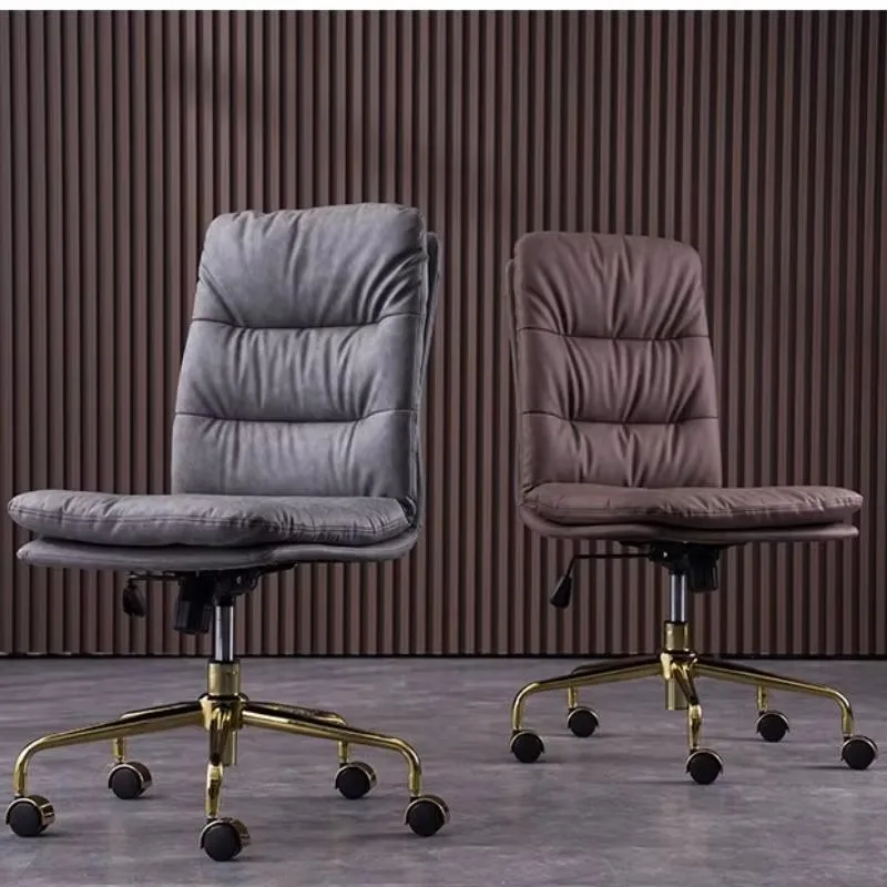 Nordic Small Office Chair Visitor Roller Modern White Relaxing Office Chair Ergonomic Comfortable Chaise De Bureau Furniture