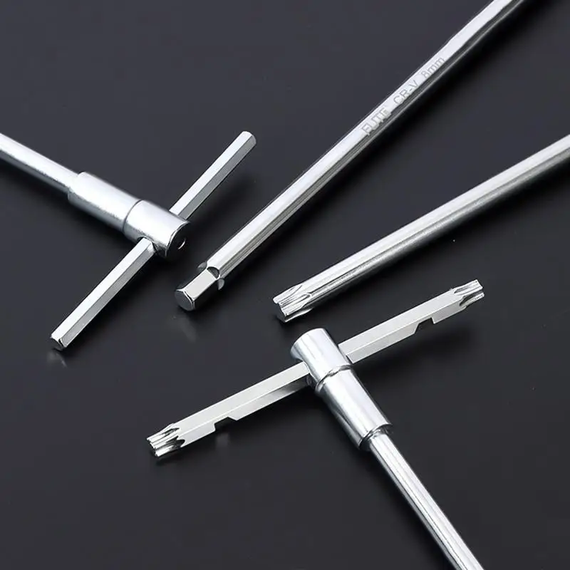 Rutschfester T-Torx-Sternschlüssel, verstellbar 2-5MM, Sechskant T8-T20, Reparaturwerkzeug für Haushaltsgeräte – Detail 9