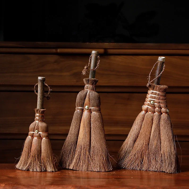 Natural Household Cleaning Broom, Coconut Palm, Silk Cup, Tea Set Brush, Tea Table Cleaning Brush, 1 Piece