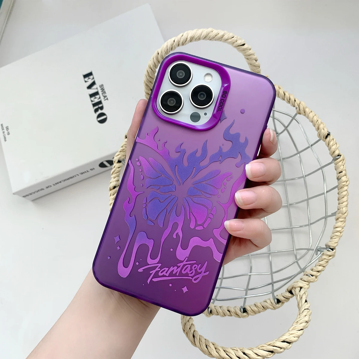 Dream Butterfly color phone case  For iPhone 15 14 13 12 11 Plus  Pro Max  Cover