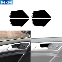 For Volkswagen Golf 7 GTI Mk7 2013 2014 2015 2016 2017 Door Handle Inner Bowl Cover Piano Black Sticker Car Interior Accessories