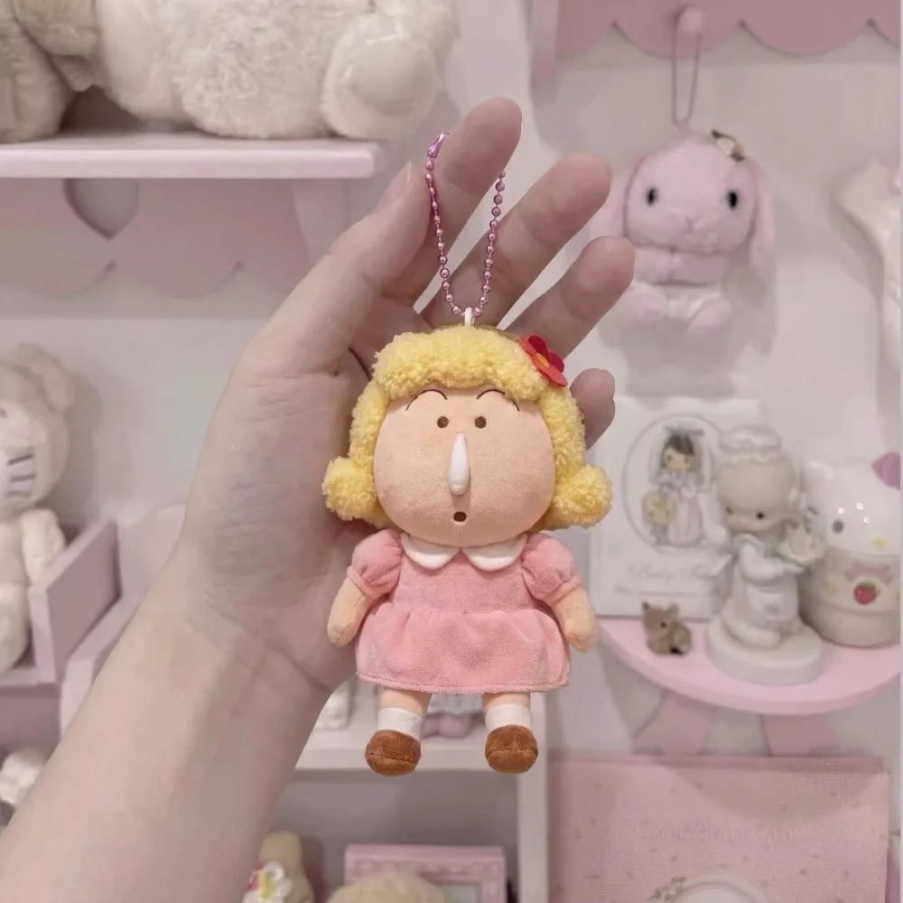 New Crayon Shinchan Plush Pendant Cute Cartoon Anime Keychain Kawaii Bag Backpack Zipper Hanging Ornament Daily Decor Accessory