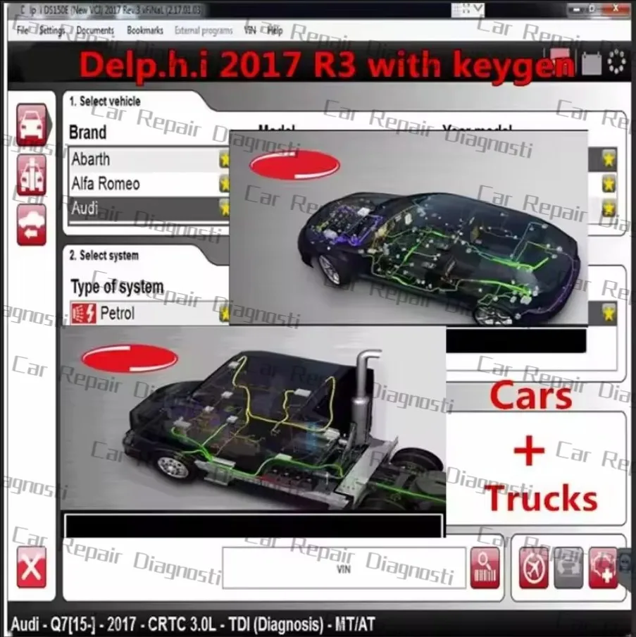 2024 hot sale for Delphis 2017 R3 with Keygen for DS150E for Delphis Diagnostic Bluetooth VCI vd obd2 Scanner For Cars & Trucks
