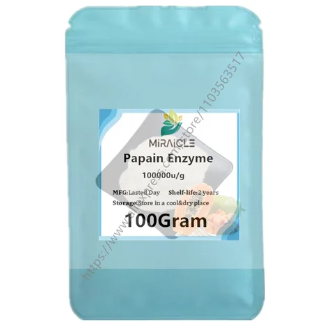 맞춤형 알루미늄 호일 백 피트니스 파티용 100000u/g 파파인 파파야 추출물 가루, DIY 수제 비누 제조 용품