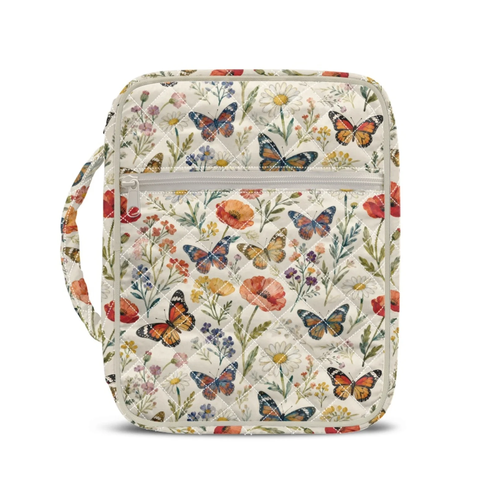 Coloranimal Butterfly Floral 2026 Collection Bible Study Bag Stretch Polyester Waterproof Bible Cover Case for Women