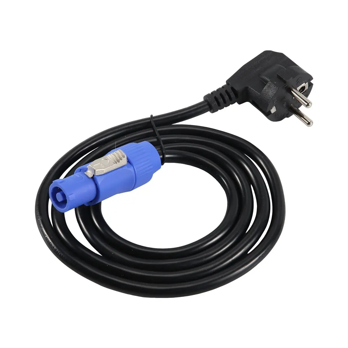 ABIU Powercon Plug 1.5M Black Stage Light Power Cable, 3-Core DMX512 LED Event Lighting Cord Aviation Power Cord EU PLUG