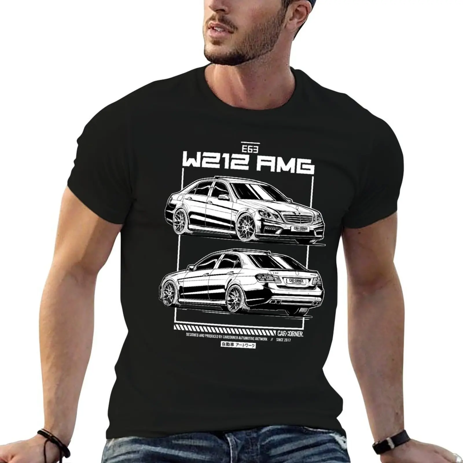 

Germany EUDM E63 W212 - CarCorner T-Shirt man t shirt cotton printed t shirts for man t shirt man luxury T-shirt