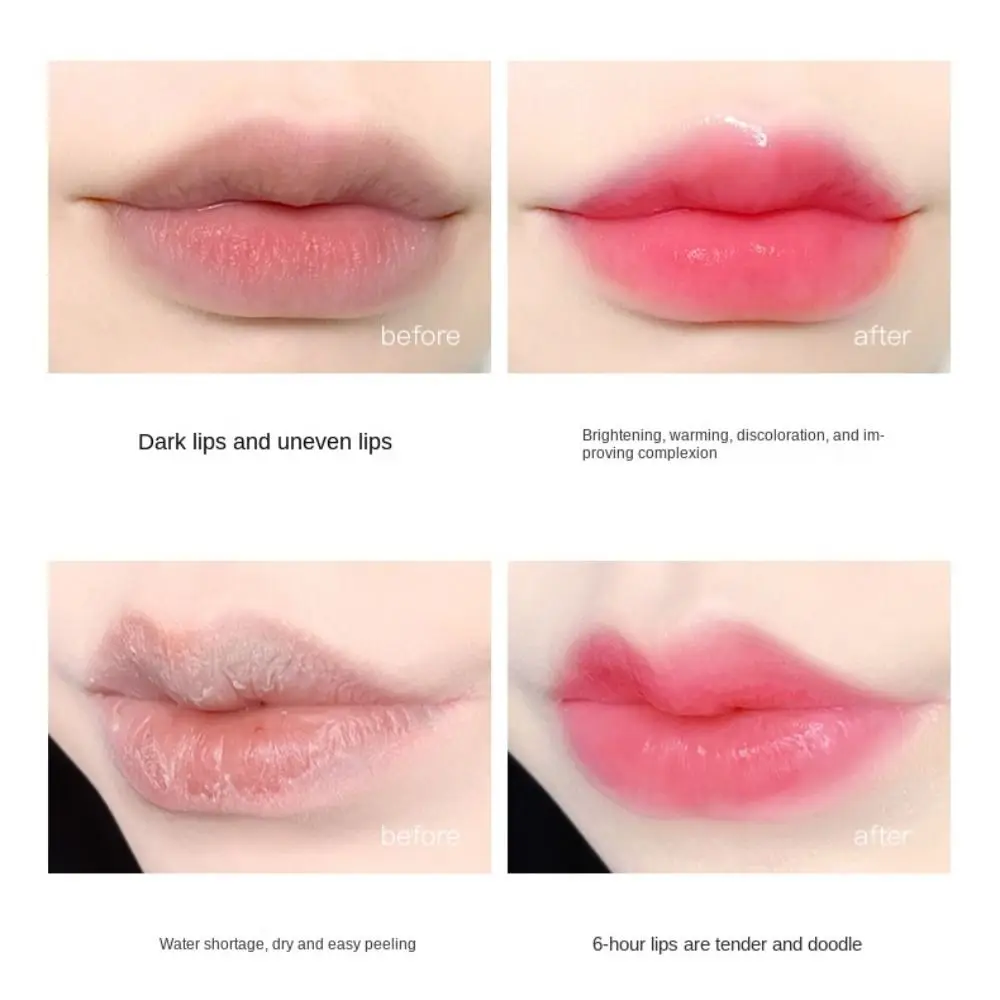ลิปสติกเปลี่ยนสีตามอุณหภูมิ ชุ่มชื้น กันน้ำ ไม่ติดแก้ว ชิมเมอร์ เจลลี่ ลิปกลอส บำรุงริมฝีปาก สำหรับฤดูใบไม้ร่วงและฤดูหนาว