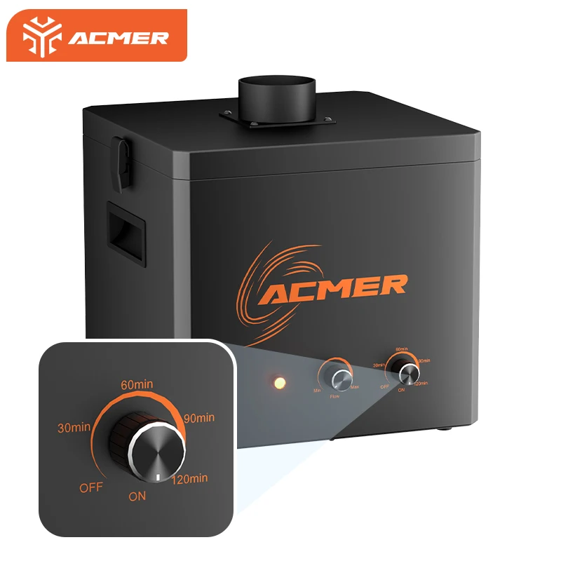 ACMER Smoke Air Purifier Low Noise 3-layer Replaceable Filter Element For CNC Laser Engraver Air Purification Debris Removal