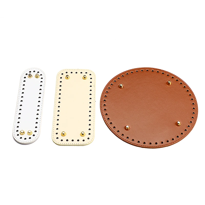 Geometric Rivet Bag Bottom Long Bottom For PU Leather Bag Woven Set High Quality Bag Bottoms Accessory For DIY Shoulder Handbag