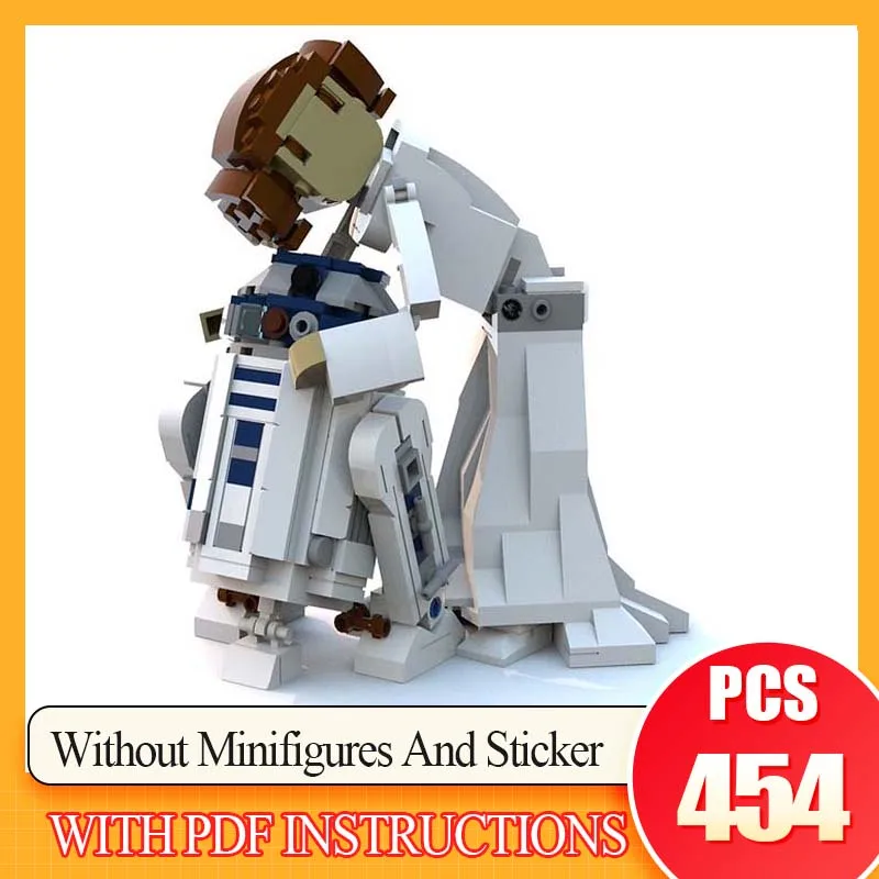 

248 шт. MOC Mini UCS R2-D2 Звездные боевые строительные блоки 206 шт. блоки принцессы Рождественский подарок уникальная идея «сделай сам» для взрослых любителей