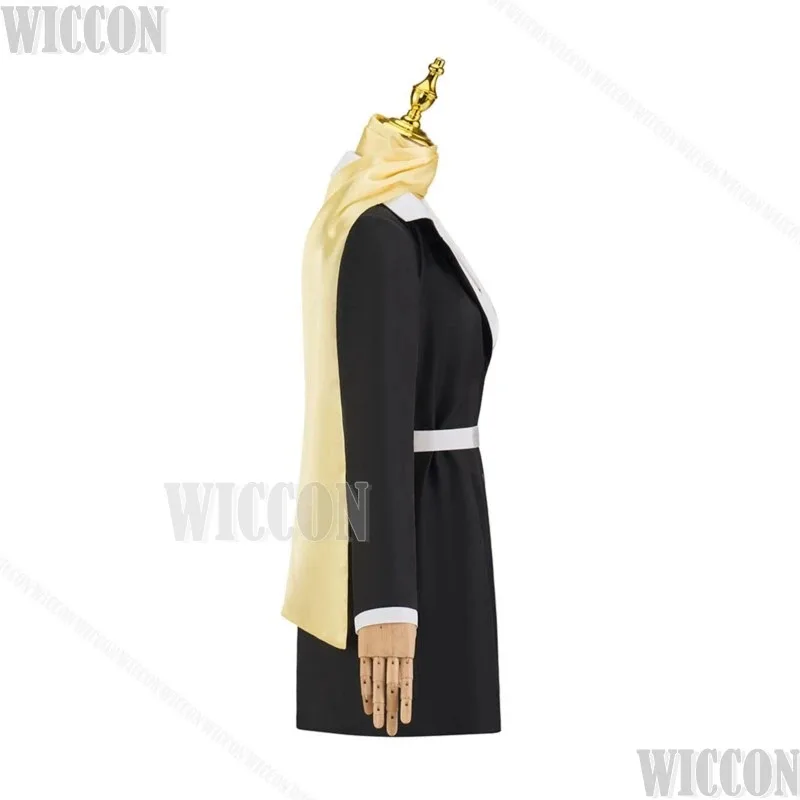 아야사토 치히로 코스프레 게임 검정사법관 코스튬 미아 페이 에이스 어드밴서 블랙 드레스 여성 변호사 유니폼 할로윈 롤플레이