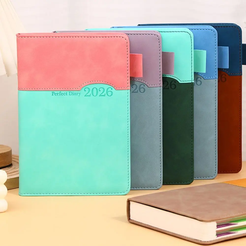 365 Days 2026 Schedule Planner Notepad Thick Paper English A5 Agenda Planning Notebook Efficient Organization Wear-resistant