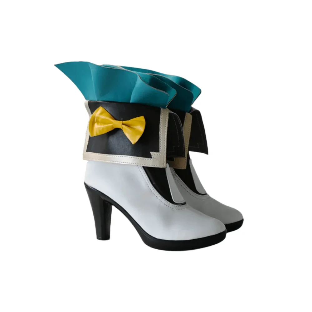Game Honkai: Star Rail Firefly Cosplay Shoes Adult Women Lolita Blue High Heels Boot Halloween Carnival Party Costume Prop