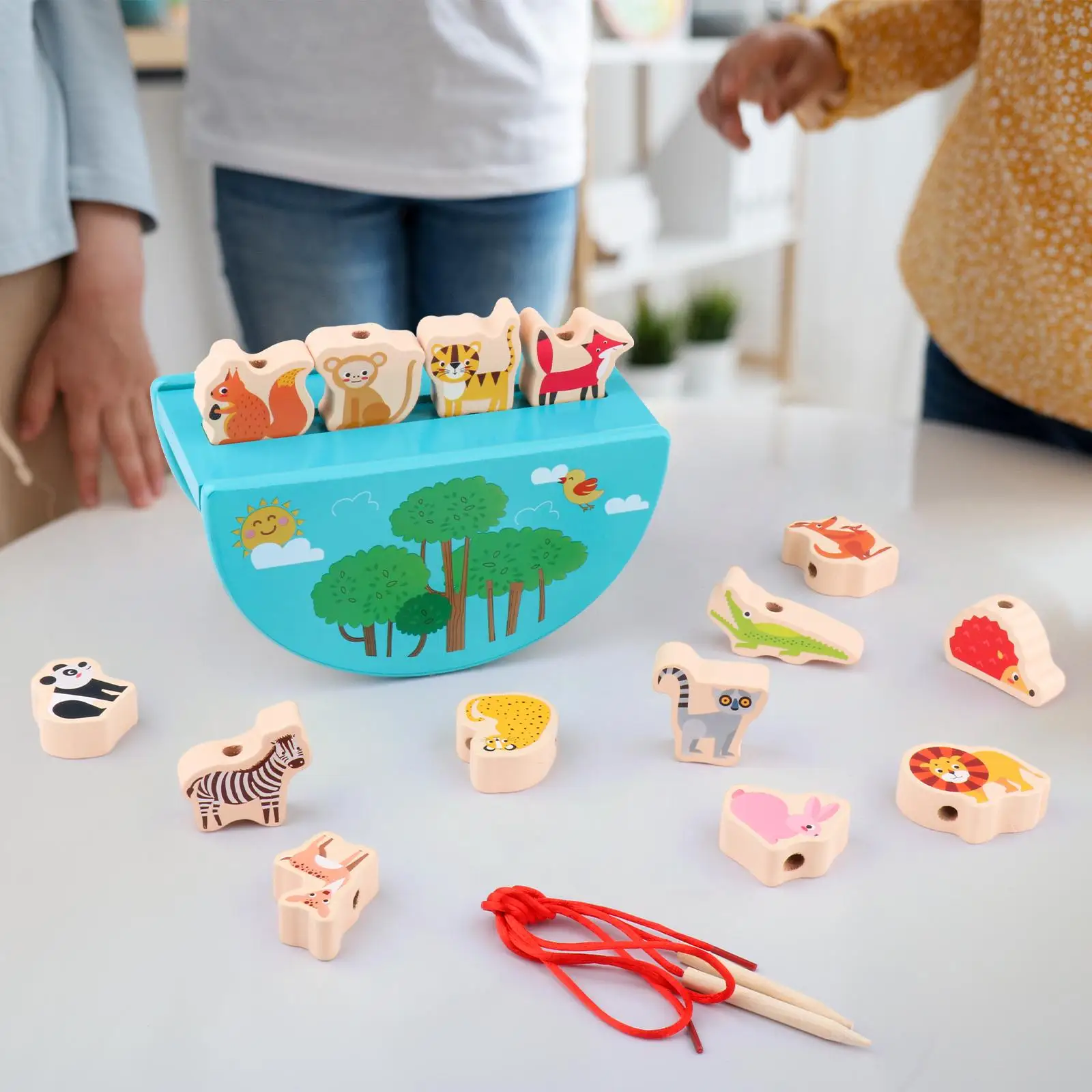 Décennie s en bois à empiler pour enfants, jouets, jeu d'équilibre pour les tout-petits