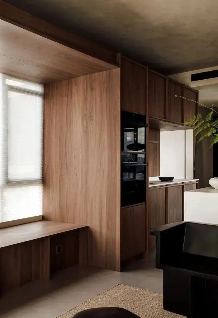 Sanhai النمط الياباني التصميم الداخلي خطة أرضية خشبية ثلاثية الأبعاد تقديم بناء المنزل رسم فيلا خدمة عبر الإنترنت منزل مريح