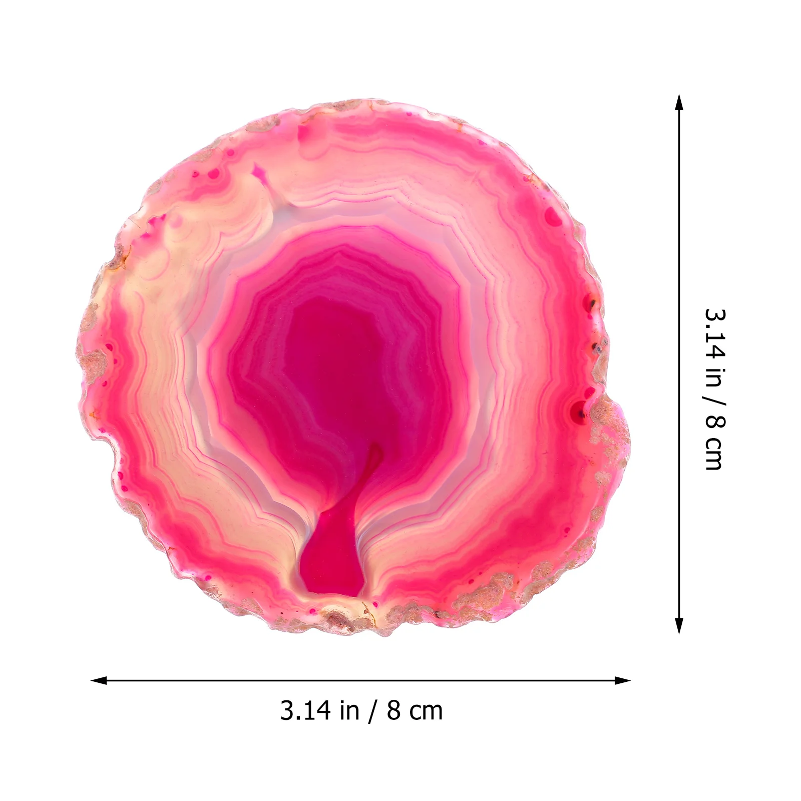 

Creative Coaster Agate Stone Coaster Wine Cup Mat High Temperature Resistant Strong Absorbent Strength Modern Design