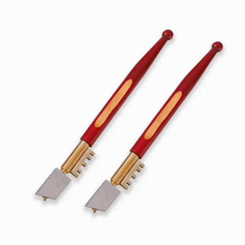 

170mm Professional Glass Cutter Antislip Wood Handle Diamond Glass Cutter Portable Sharp Glass Knife Blade Cutting Tools 2-12mm