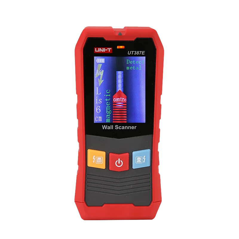 UNI-T Wall Scanner UT387E UT387S UT387LM 4 In 1 Metal Detector Wood Stud Finder AC Voltage Live Cable Wires Depth Tracker