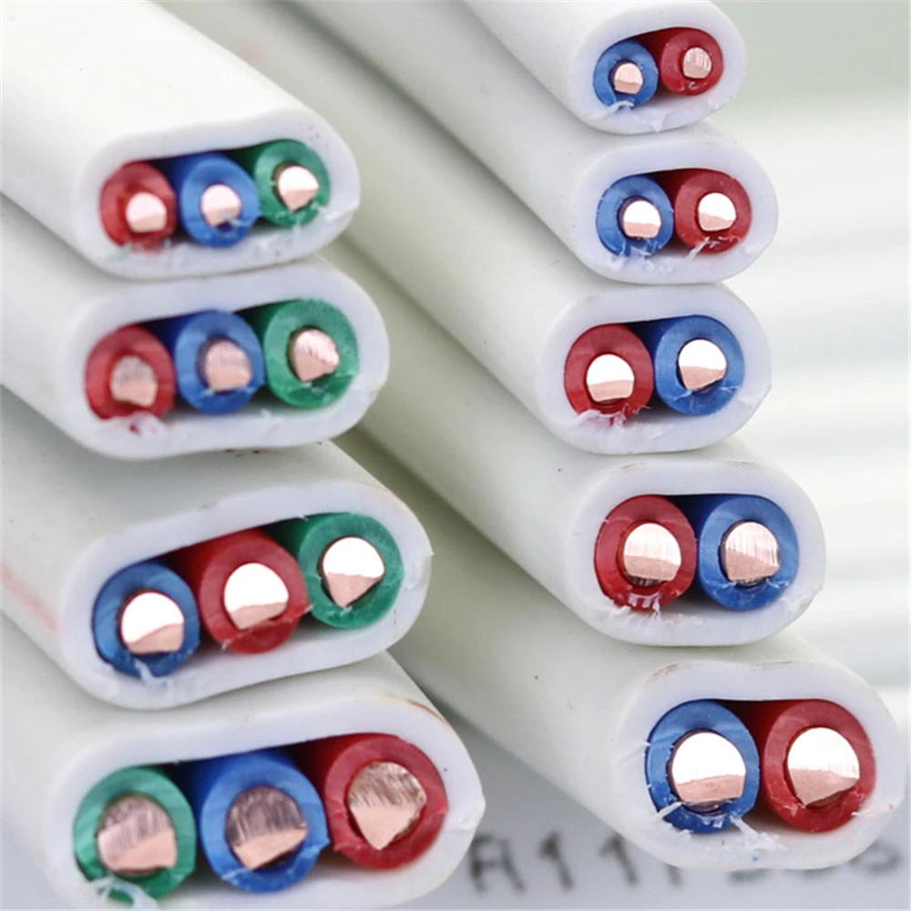 PVC Hard/Soft Jacket Cable Solid Copper Cable Home Power Cable Copper Wire Jacket Wire Energy Extension Electrical Wires 110V