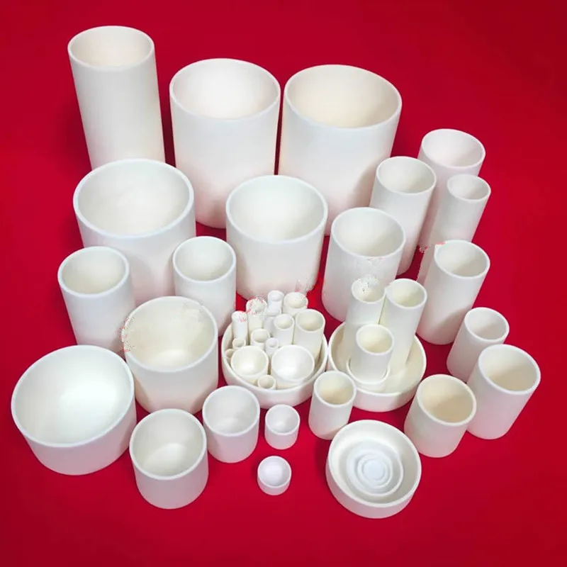 

200ml 300ml 600ml Alumina Crucible 99% Pure Al2O3 Alumina Ceramic Crucible Scientific Analysis Fine-high Smelting Crucible