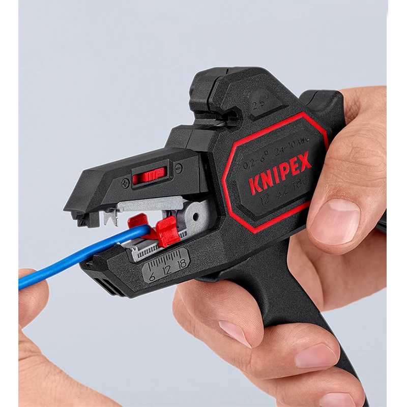 KNIPEX 12 62 180 Automatic Insulation Stripper Lightweight Convenient Wire Stripping Knipex Hand Tools