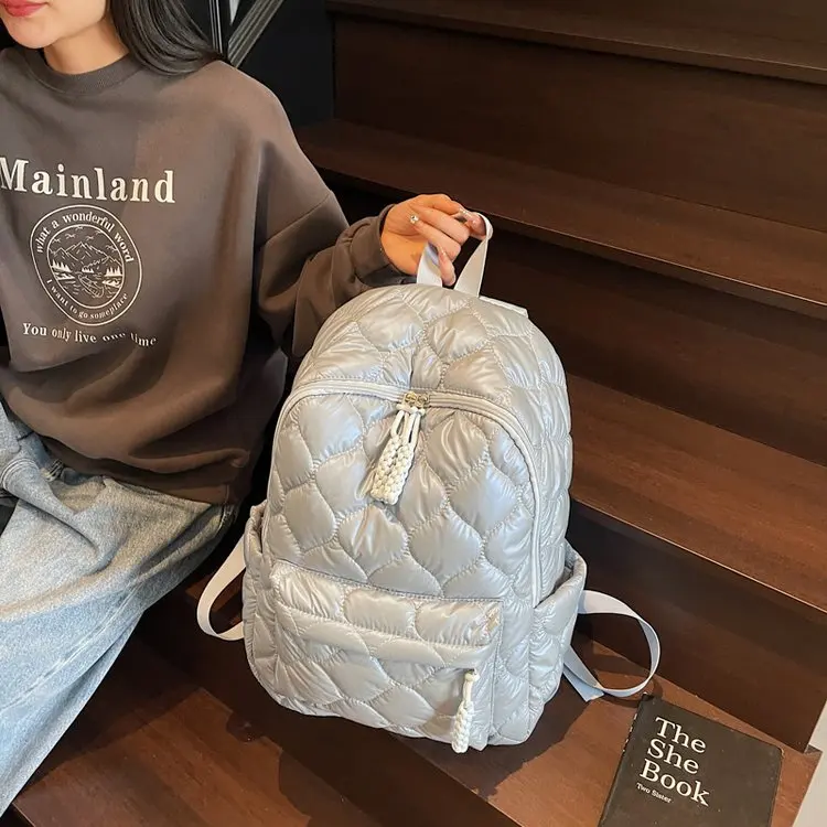 

Новинка 2025 года, хлопковая сумка с бриллиантами Jaet Toutзивная повседневная пригородная сумка, молодежная сумка на плечо, сумка для путешествий, сумка для отдыха