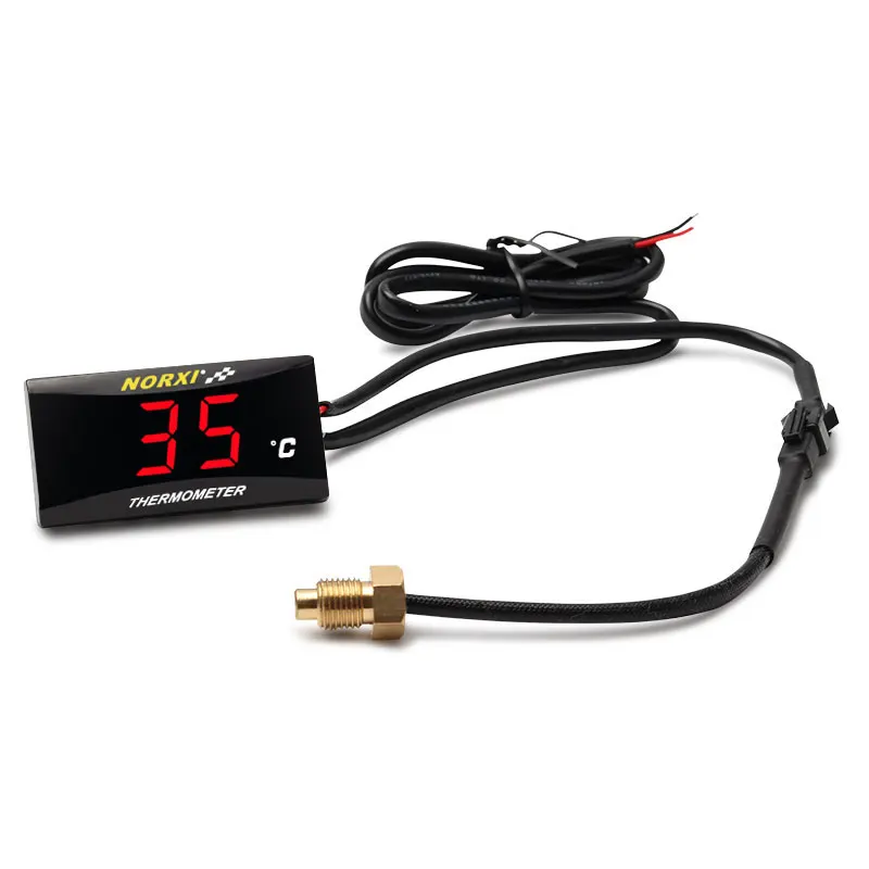 Motorrad-Öltemperaturanzeige Mini Quadratisches Digitales Instrument Feuchtigkeitsmesser für NMAX125 Motorrad-Temperaturmesser