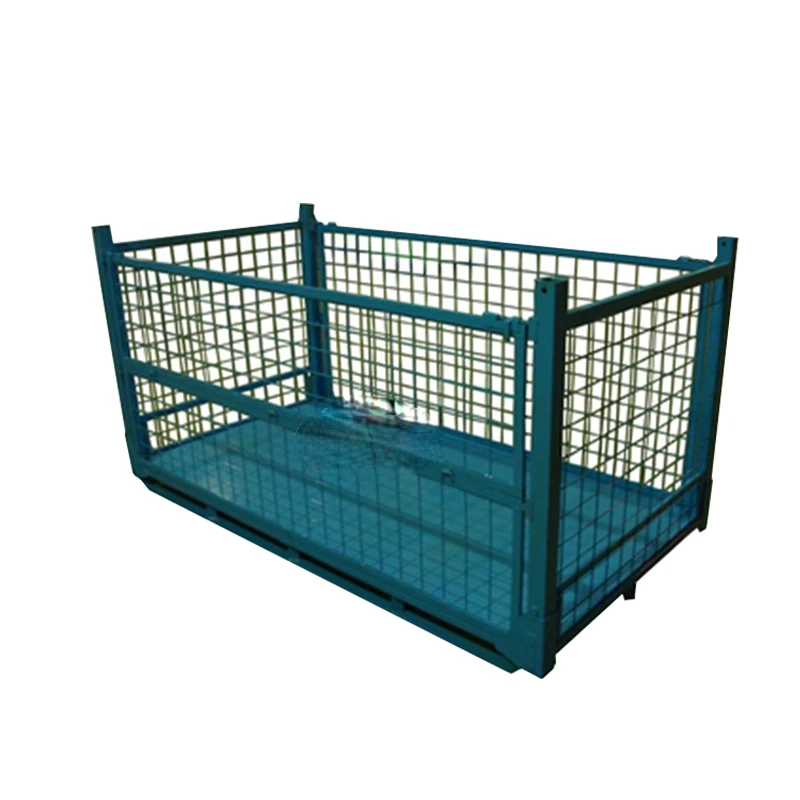 High-inquiry Products Galvanised Collapsible Storage Stacking Racks Cage Stillage Storage Rack