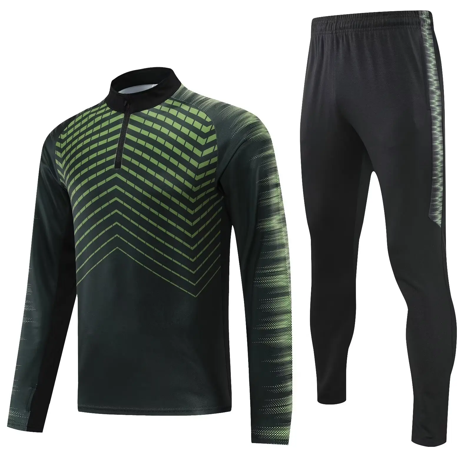 new men Leisure sports set suit football Training wear games Jerseys Jacket baseball Kit full sleeve top and trousers red