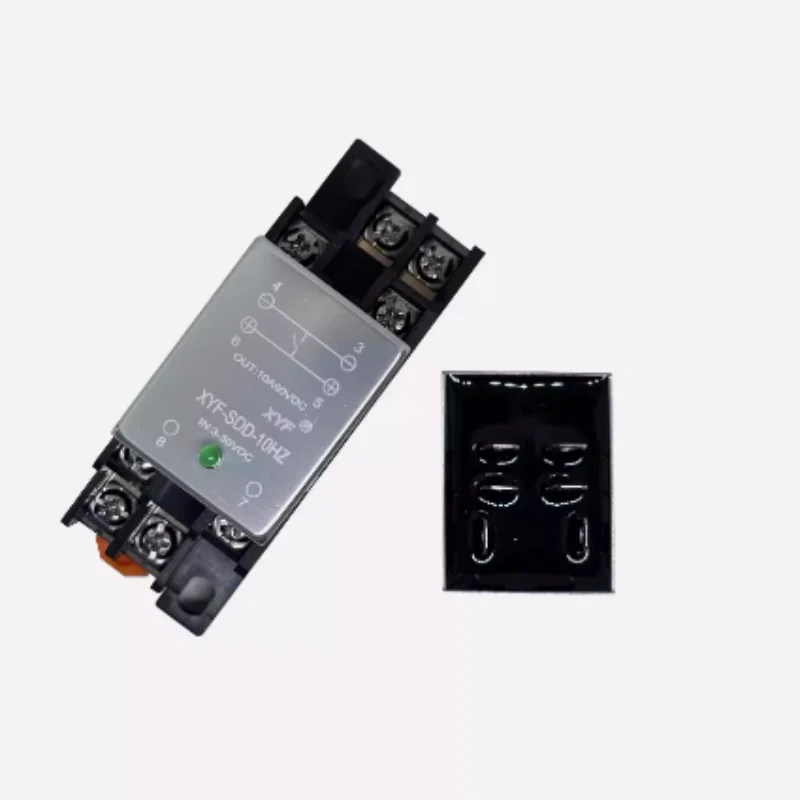 

5 шт., 10 А, ультра маленькое твердотельное реле постоянного тока SDD-10 Гц, розетка, установка на рейке, выходные параметры 0-60 В постоянного тока, 10 А