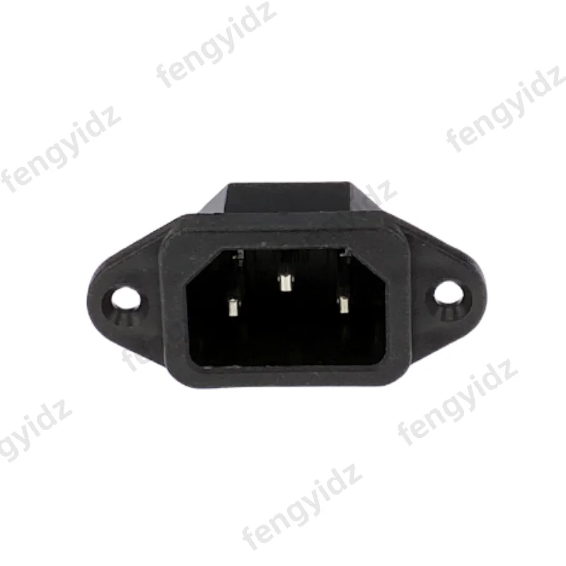 Prise électrique AC IEC320 C14 C13, 3 connecteurs d'entrée mâles et femelles, support de prise à 3 b
