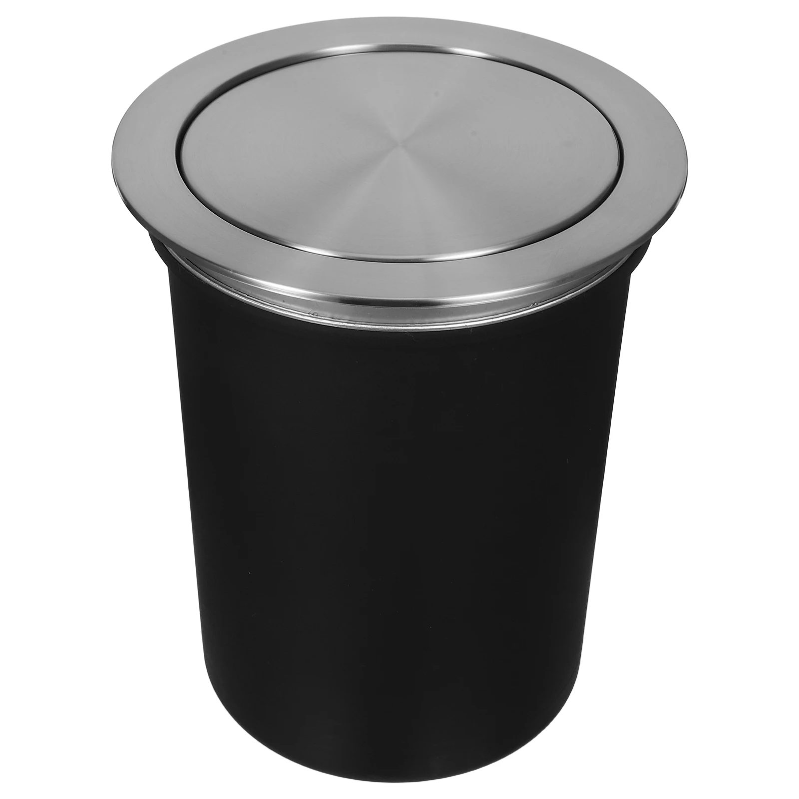 

Kitchen Trash Can for Small Stainless Steel with Lid Tabletop Countertop Garbage