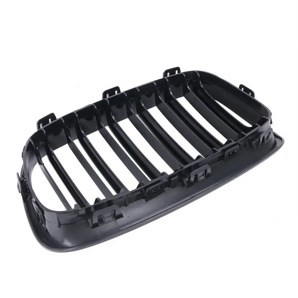 Für BMW 1er F20 F21 2011–2014 Einzel-/Doppel-/Diamant-Stil Frontstoßstange Racing Grille Nierengitter Autoersatz – Detail 4