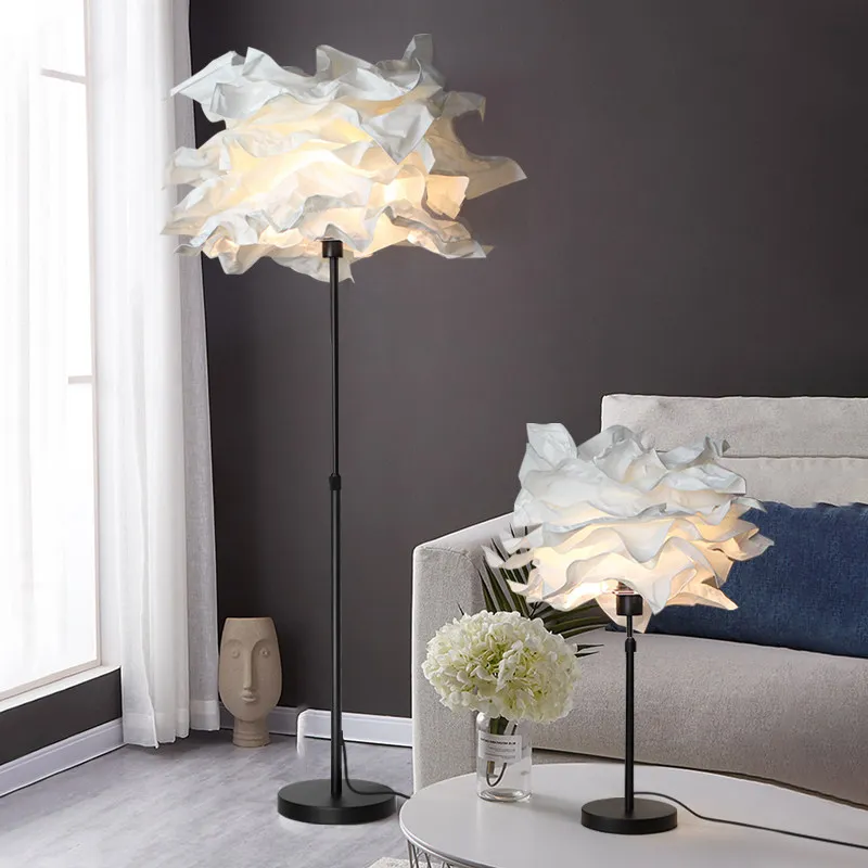 Nordic Lifting Cloud Led Floor Lamp For Home Decoration Suitable For Living Room Sofa Bedroom Bedside Vertical Lighting Fixtures