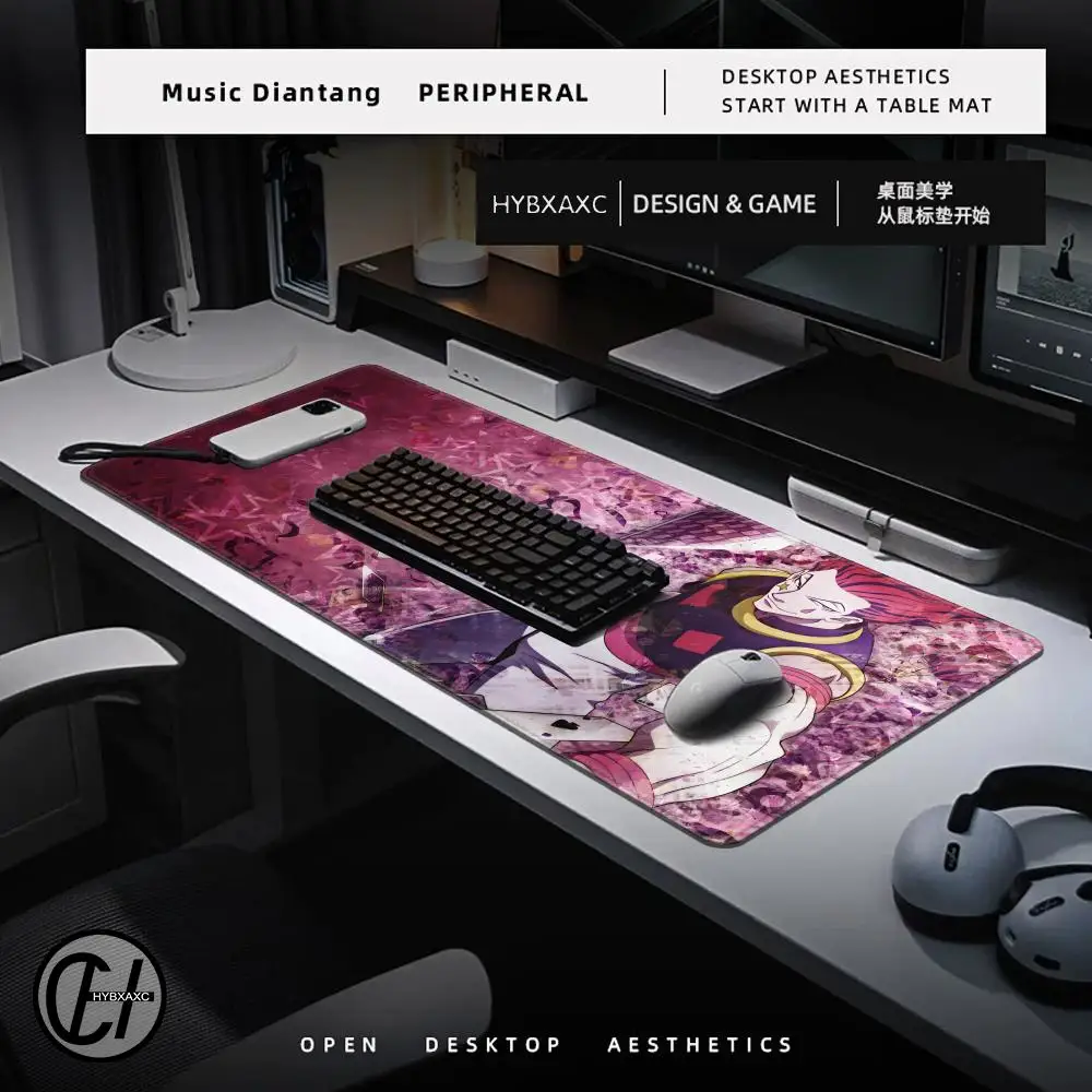 Computer Gaming Accessoires Muismat Kantoor PC Muismat Toetsenbord Pad H-hunter x H-hunter Hisoka Bureau Decoracion Anime Bureau Mat