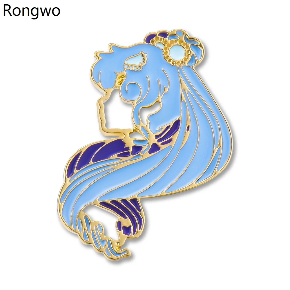 

Rongwo Sailor Cosmos Enamel Pin Lovely Hollow Lapel Badge Anime Sailor Moon Brooch Jewelry Gifts for Women Girls