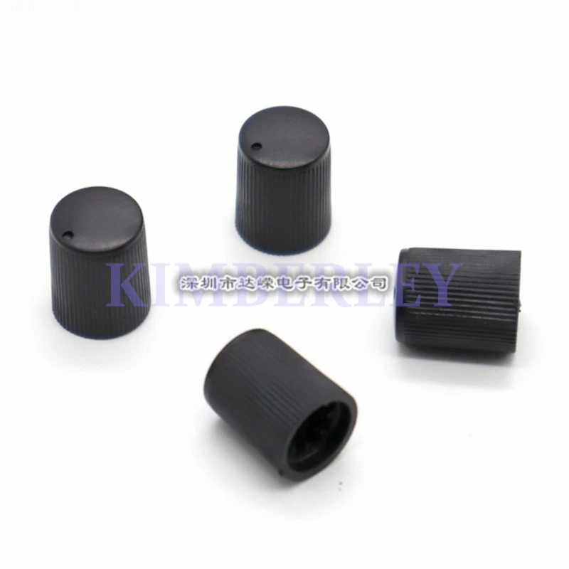 10 Piece 11 X 14MM Black Plastic Knob Cap 09 Potentiometer Knob Panel Switch Cap Encoder Adjustment Cap