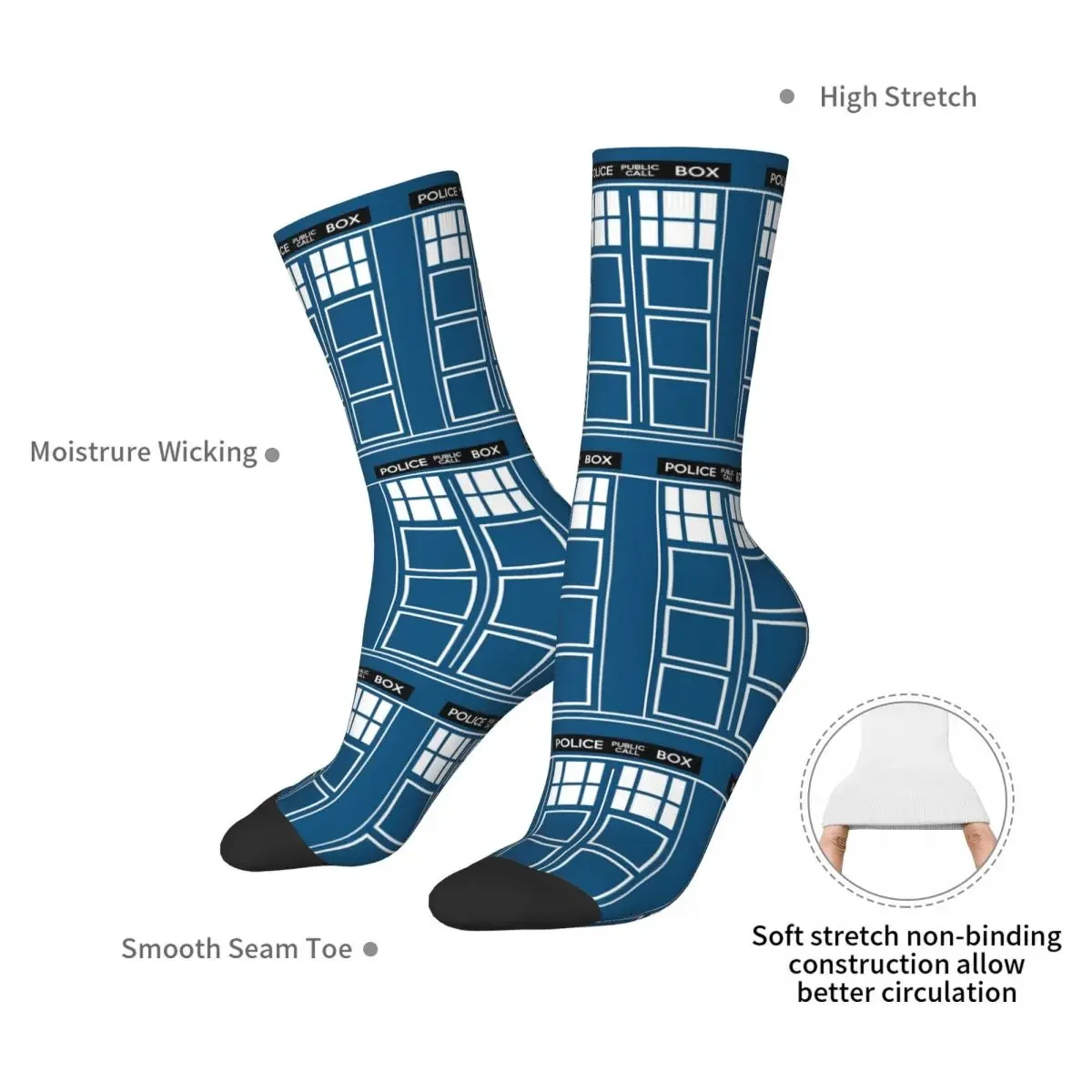 Policebox Socks Harajuku High Quality Stockings All Season Long Socks Accessories for Unisex Birthday Present