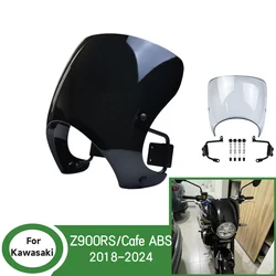 Z900RS Front Wind Screen Shield Air Deflectors For Kawasaki Z 900 Z900 RS Cafe ABS SE 2018-2024 Windscreen Motorcycle Windshield