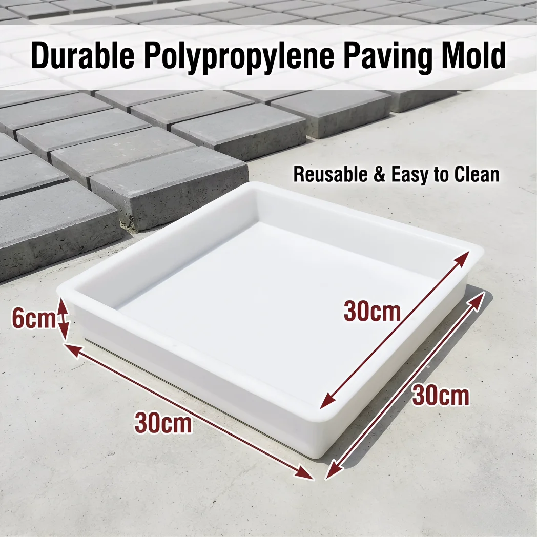 Concrete Mould for Pavement Walkway DIY Paver Path Garden Stepping Stone Mold Reusable Plastic Patio Cement Brick Maker Walk view 6