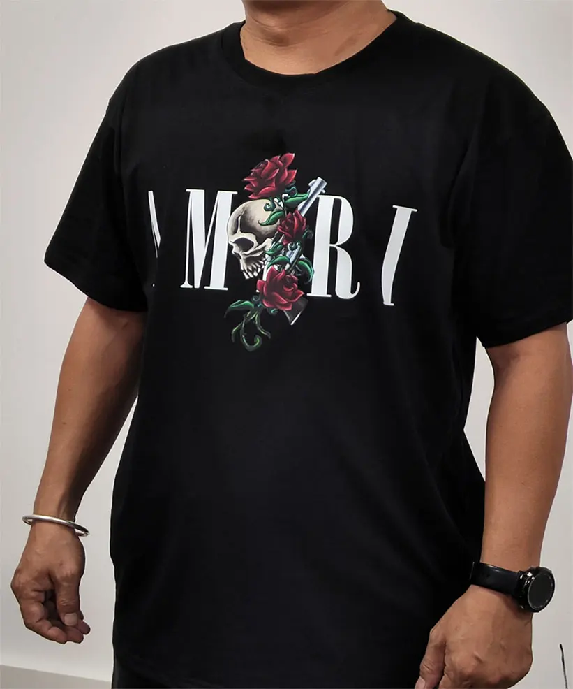 Retro Y2k T-shirt Cotton Soft Graphic Print Tees for Male Designer Luxury Short Sleeve Vintage O-neck Tops Summer Man Clothing image 6
