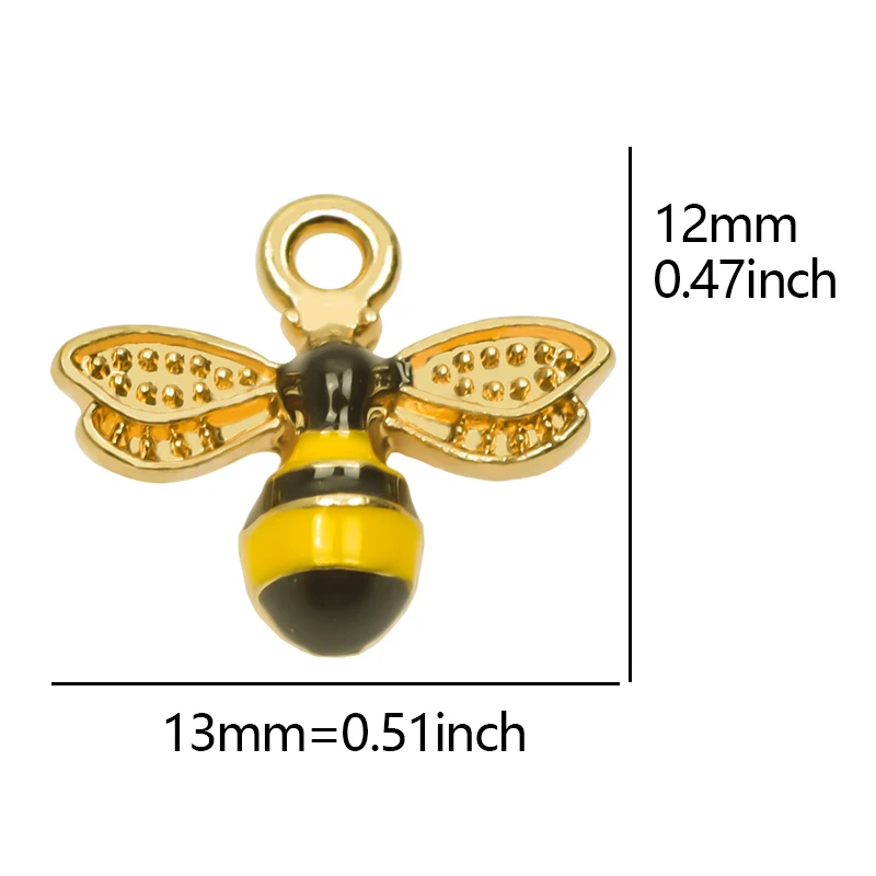 20 stuks schattige dierenbij hangers voor sieraden maken benodigdheden emaille materialen om armbanden oorbellen strass dierenbedels te maken