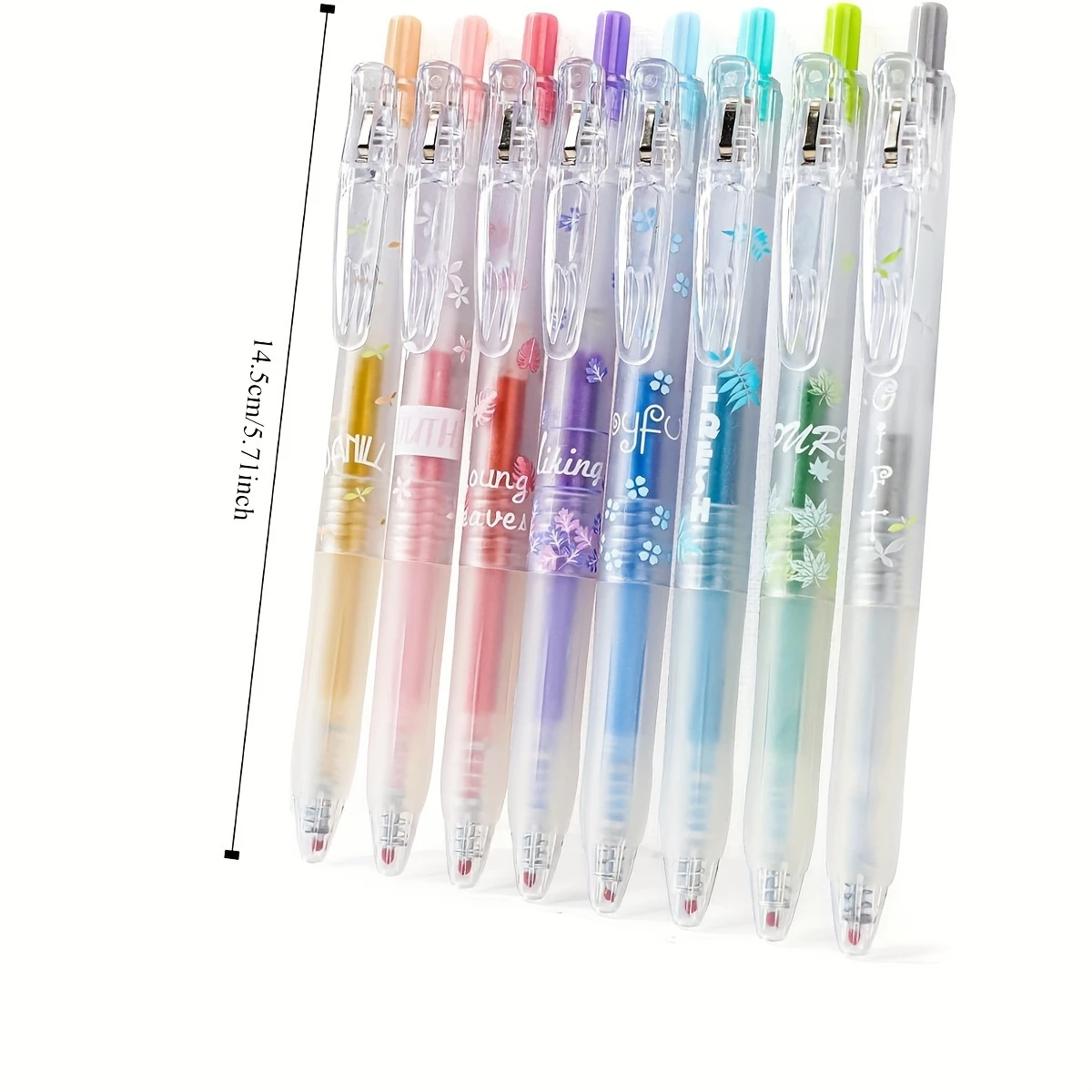 16-Color Retractable Glitter Gel Pen Set, 0.7mm Fine Tip Sparkle Pens for Journaling, Coloring, Drawing, and Doodling