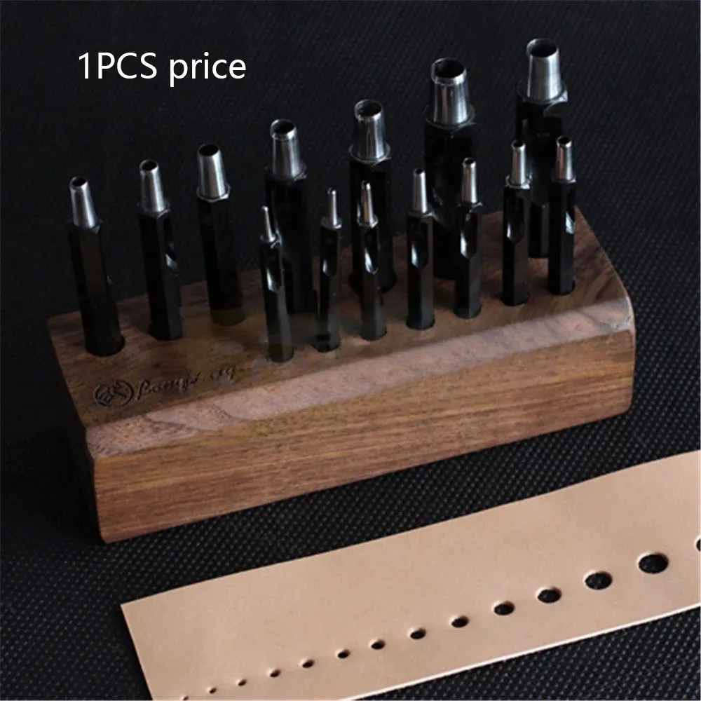 

Hex Shape Steel handle Leather Belt Round Hole Puncher Dia 4/4.5/5/6/7/8/9/10MM