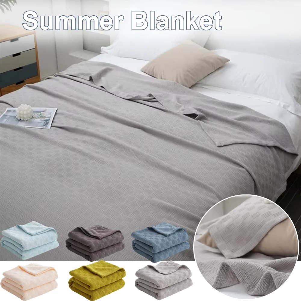 

Soft Cotton Gauze Blanket for Bed Sofa Summer Cooling Blanket Lightweight Breathable Washable Throw Blanket for Office Home Nap