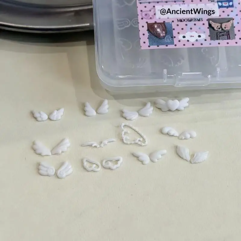 3D-Engelsflügel-Nagelform, federförmige Silikon-Schablone, wiederverwendbare Silikon-Nagelform, DIY-Nagelkunst-Dekoration, Nagelherstellungswerkzeuge – Detail 3