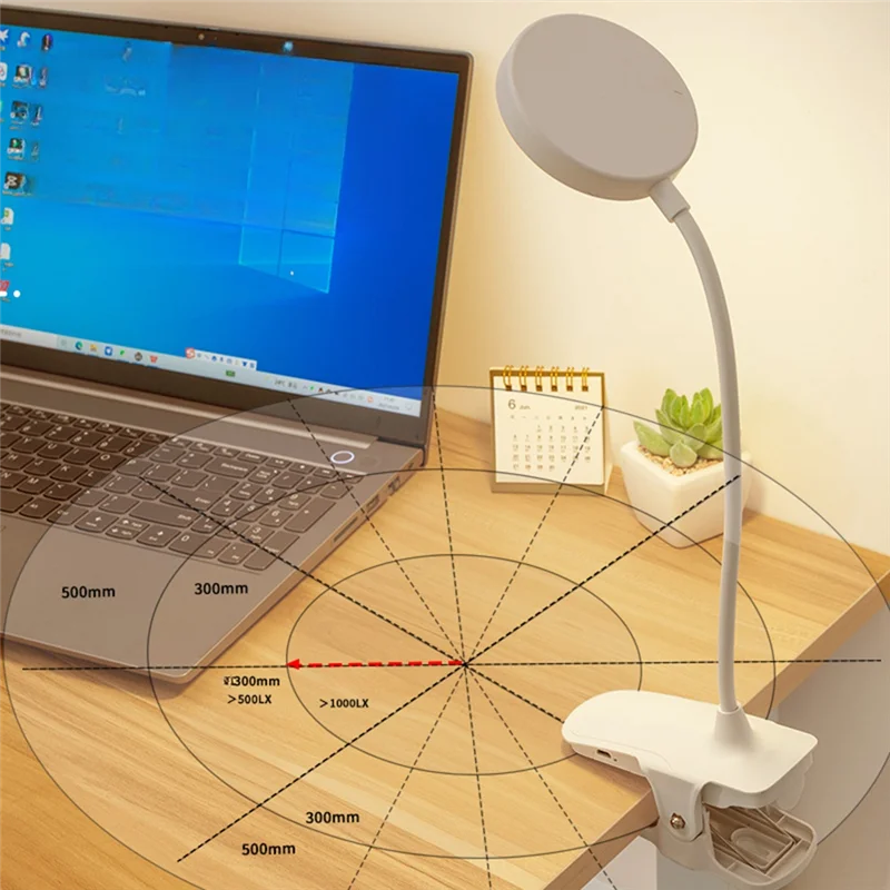 AAAN-3-Level Dimming LED Book Light, Clip On Reading Lamp Flexible Gooseneck-Eye-Friendly Night Light For Beds& Desks