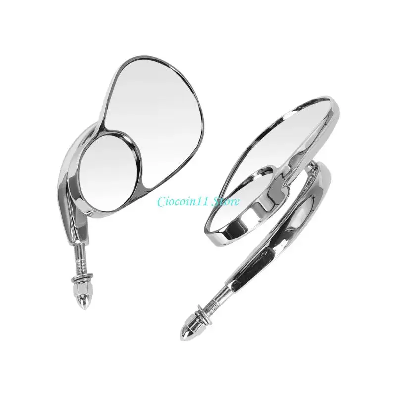 Y1UB Motorcycle Safety Mirror Shockproof Structure Handlebar Side Rear View Mirror